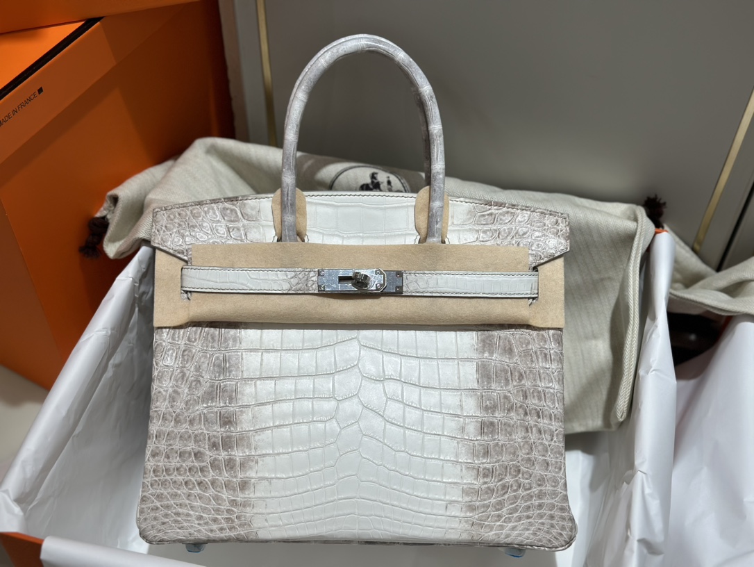 Hermes Himalayan Birkin 30CM Handbag Crocodile Niloticus Skin